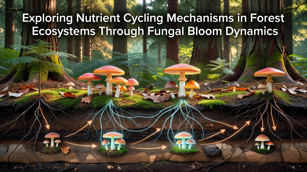 Exploring Nutrient Cycling Mechanisms in Forest Ecosystems Through Fungal Bloom Dynamics
